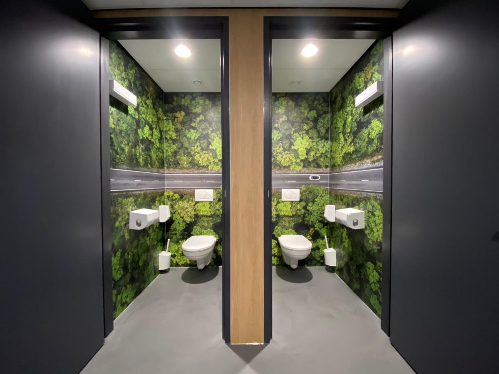 Leaseplan Sanimood rénovation des toilettes expérience sanitaire Zuidas Amsterdam